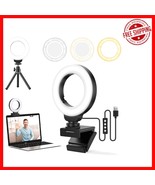 4&#39;&#39; Webcam Ring Light for Laptop - 3 Modes &amp; 10 Brightness Levels for Zo... - $517.61 MXN