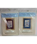 Vtg Velvet Accents Victorian Charm &amp; Mauve Mansion Cross Stitch Craft Ki... - $371.88 MXN