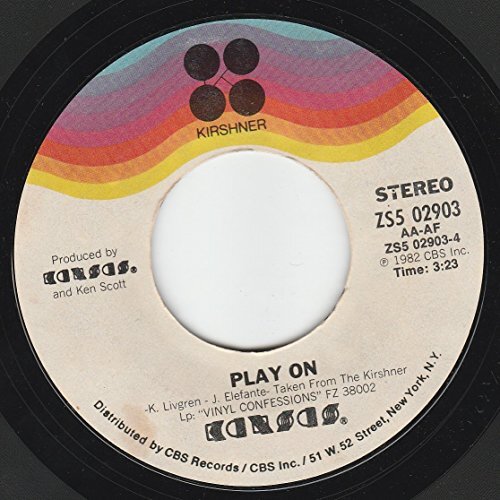 45vinylrecord Play On/Play The Game Tonight (7"/45 rpm) Kansas Item image 2