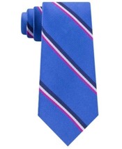 MSRP $69 Tommy Hilfiger Men&#39;s Bronx Stripe Silk Tie Navy One Size - £9.10 GBP