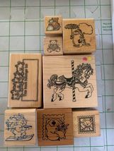Carousel Rubber Stamp Set #41 - £6.32 GBP