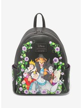Loungefly Disney Villains Floral Mini Backpack Scar Hades Cruella Ursula Sealed - £47.95 GBP