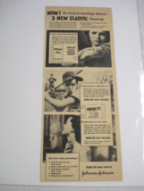 1950 Ad Johnson &amp; Johnson Band Aid Elastic Adhesive Bandage - $8.99