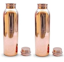 Original Copper Water Bottles 1000 ml Copper Vessels For Home Office - £28.64 GBP