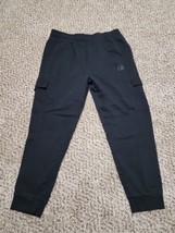 AND1 Cargo Sweatpants Black Men&#39;s XL Drawstring Cuffed Ankle - $24.00