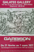 Garbison – Original Exposición Póster – Galatea Gallery - Raro – Cartel ... - $125.32