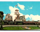 Main Street Railroad Station Walt Disney World Orlando FL Chrome Postcar... - $2.92