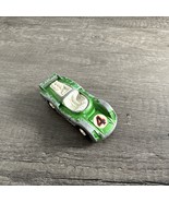 Miniature vintage model #4 green Porsche sportscar - Tootsie Toys brand - $8.39