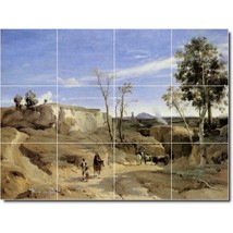 Jean Corot Country Painting Ceramic Tile Mural BTZ02071 - $120.00+