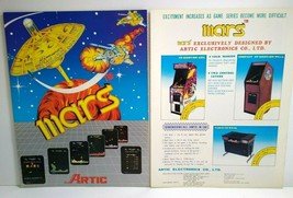 Artic Mars Arcade Magazine AD Video Game Vintage Sheet 1981 Space Age Planets - £18.09 GBP