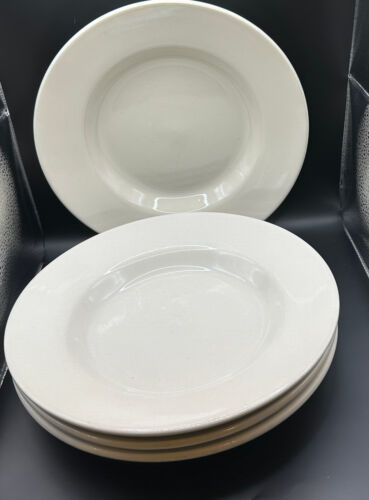 Primary image for PWC World Ultima Pasta Bowls Wide Rim 11-7/8" x 2' White Stoneware (4)