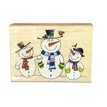 Penny Black Cool Company Snowman 3743K Wood Rubber, Snowman, Christmas C... - $17.37
