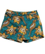 Anthropologie Elevenses Shorts Bird Tropical Print Chino Casual Floral G... - £19.41 GBP