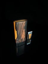 Brizard and Co Case and Ziricote matching dual flame Lighter NIB image 2