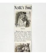 1895 Nestle&#39;s Food Tuberculosis Victorian Ephemera Advertisement 14.5 x 2.5 - £8.64 GBP