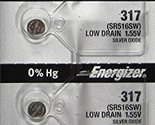 Energizer 4 317 Silver Oxide Watch 0% Hg Mercury Free Batteries SR516SW ... - £6.49 GBP