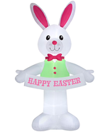 12.5&#39;  Airblown Inflatable Giant Easter Bunny W/ Happy Easter Banner Yar... - €136,78 EUR