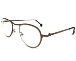 Vintage la Eyeworks Eyeglasses Frames SLICK 553 Brown Round Full Rim 43-... - £51.42 GBP