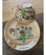 Fukagawa Nippon Teacup &amp; Saucer Geisha - $441.93 MXN