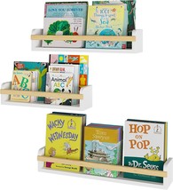Utah Wall Mount Nursery Décor Kids Bookshelf Floating Wall Shelves Book Photo - £51.40 GBP