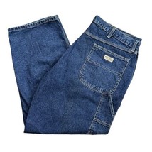 VTG Y2K Wrangler Carpenter Blue Jeans Denim Cotton Painter Pants 94LSODV 38x30 - £20.62 GBP