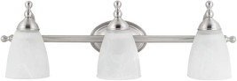 Globe Electric 50783 23&quot; 3-Light Vanity Lighting With Satin Nickel Finis... - $53.92