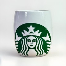 STARBUCKS 2010 Coffee Large Ceramic Mug Cup Green Mermaid Logo 14 oz. - £10.48 GBP