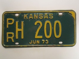 LICENSE PLATE Car Tag 1973 KANSAS PRH 200 [Z269] - £11.45 GBP