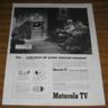1951 AD~MOTOROLA TV~SENIOR COUPLE WATCH TELEVISION - $8.90