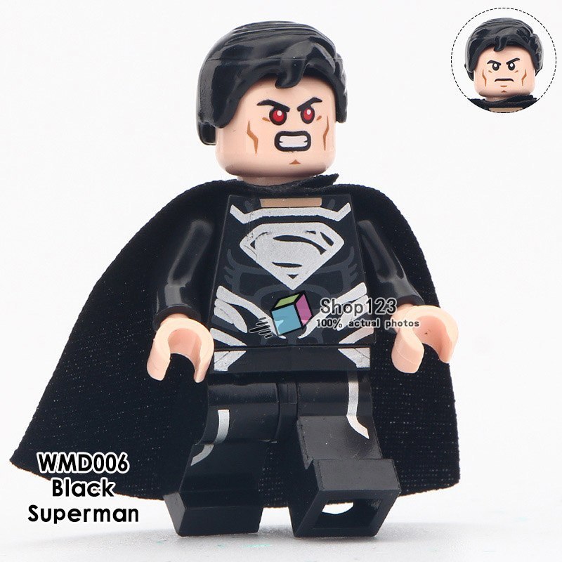 Primary image for 1pcs Black Superman Suit DC Superhero Justice League Movies Minifigures Toy