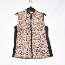 Kim Rogers Women&#39;s Animal Print Puffer Vest Size Small - $20.40 CAD
