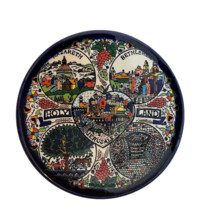 Holy Land Jerusalem Nazareth Bethlehem Decorative Ceramic Trivet Plaque 3&quot; - $17.76