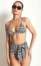 MSRP $195 Alexandra Miro Women Sienna Bikini Top Beige Size Large - £22.48 GBP
