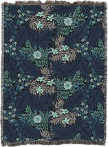 The 82X62 William Morris Larkspur Shadows Blanket Xl Is An Arts And Crafts Gift - £103.73 GBP
