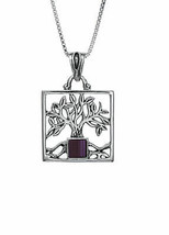 Jerusalem Nano Bible Torah Pendant Tree of Life Necklace Silver 925 Gift - £95.25 GBP