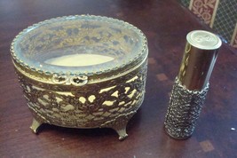 French Art Deco Jewelry Compatible with Box &amp; perfum Bottle Intimate -So... - $38.21