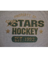 NHL Dallas Stars National Hockey League Fan Gray Distressed T Shirt L - £11.72 GBP
