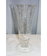 Vintage Depression Glass? Crystal 9&quot; Vase Trailing Vine Pattern 8-b - $1,378.20 MXN