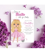 Barbie Birthday Party Invitation Download Printable Self-Editable Template - $5.95