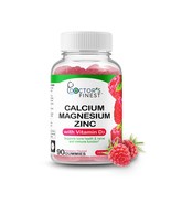DOCTORS FINEST Calcium Magnesium Zinc Gummies, GMO-Free Gluten Free, Gre... - $34.14 CAD
