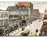 Third Street View Portland Oregon OR 1907 DB Postcard W10 - $6.88