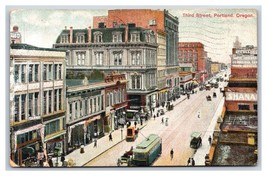 Third Street View Portland Oregon OR 1907 DB Postcard W10 - £5.48 GBP