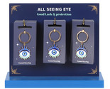 24 Wiccan All Seeing Eye Of Protection Keychain Charms With Display Stan... - $99.99