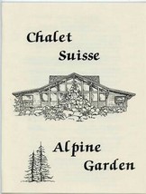 Chalet Suisse Alpine Garden Lunch &amp; Dinner Menus &amp; Brochure Nederland Colorado  - £22.22 GBP