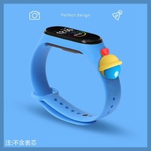 Silicone Watch Strap Xiaomi Band  Sky blue bell  for mi band 4 NFC - £6.36 GBP