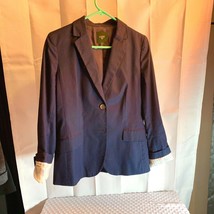 J Crew Womens Sz 6 Jacket Blazer 2 Button Business Career Long Sleeve Li... - £15.58 GBP