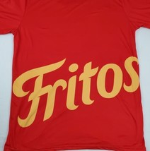 Fritos Corn Chip T-Shirt Adult Large Red Polyester Snack Food Promotion Lays - £15.14 GBP
