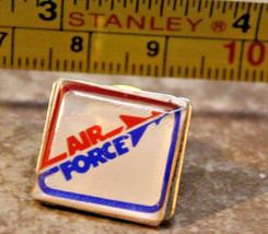 US Air Force Red Blue Square Lapel Pin - $10.90