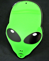Alien Head -*US Made* Embossed Die-Cut Sign - Man Cave Garage Bar Pub Wall Decor - £14.14 GBP