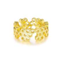 Honeycomb Band Ring Life With MaK’s Honeycomb Bee Kind Jewelry Collection - £34.70 GBP